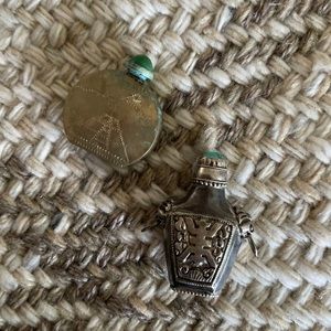Sterling silver vintage substance holders